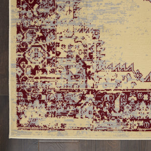 Homeroots 8' X 10' Cream Damask Power Loom Area Rug  Polypropylene 522257