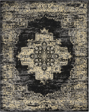 Homeroots 8' X 10' Cream Damask Power Loom Area Rug  Polypropylene 522258