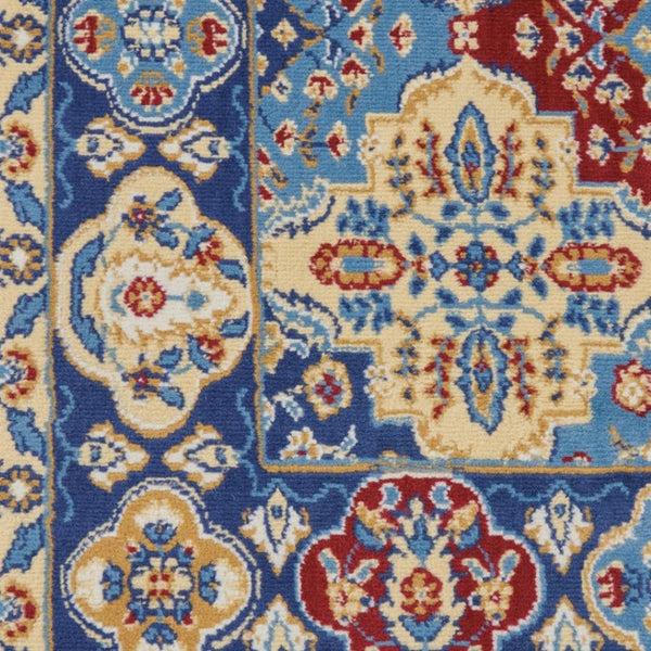 HomeRoots 7' Red Damask Area Rug - Elegant Power-Loomed Design for High-Traffic Spaces, Easy to Clean and Maintain 8' X 10' Rectangle 522273