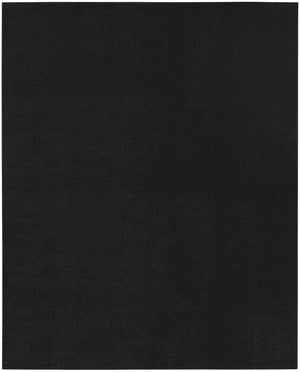 HomeRoots 12' x 15' Black Area Rug - Versatile Indoor/Outdoor Design, Durable, Low-Maintenance for Any Space 522279