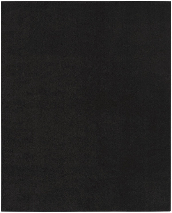 HomeRoots 12' x 15' Black Area Rug - Versatile Indoor/Outdoor Design, Durable, Low-Maintenance for Any Space 522279