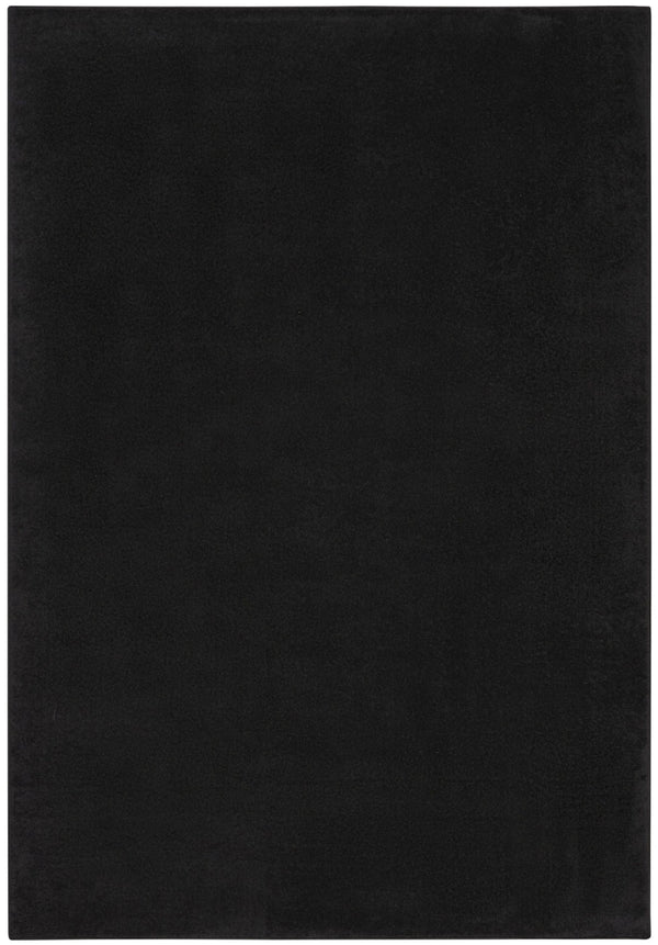 HomeRoots 5' X 8' Black Power Loom Area Rug - Stylish, Durable, Pet-Friendly Modern Design for Any Room Decor 522280