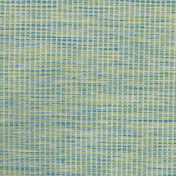Homeroots 10' X 14' Blue And Green Indoor Outdoor Area Rug  Polypropylene 522286