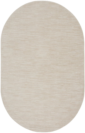 Homeroots Cream Power Loom Area Rug  Polypropylene 522300