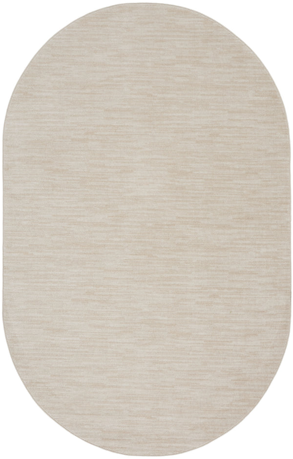 Homeroots Cream Power Loom Area Rug  Polypropylene 522300