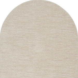 Homeroots Cream Power Loom Area Rug  Polypropylene 522300