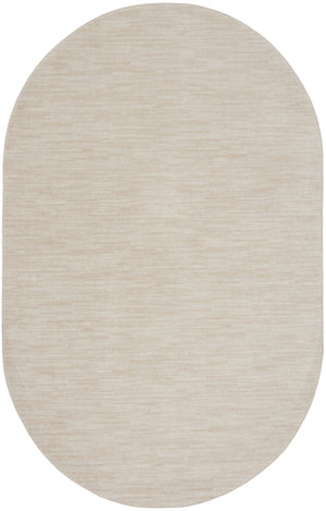 Homeroots Cream Power Loom Area Rug  Polypropylene 522300