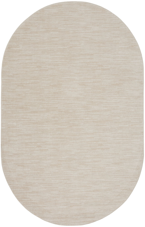 Homeroots Cream Power Loom Area Rug  Polypropylene 522300
