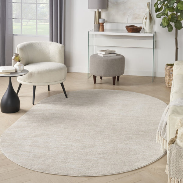 HomeRoots 6' X 9' Versatile Indoor Outdoor Area Rug for Stylish Living Spaces and Patios - Durable & Easy Care Cream 522300