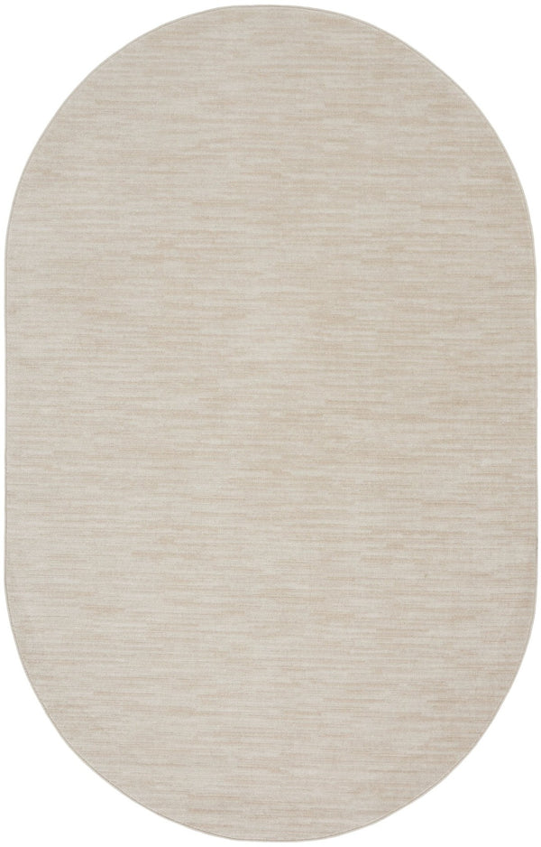 HomeRoots 6' X 9' Versatile Indoor Outdoor Area Rug for Stylish Living Spaces and Patios - Durable & Easy Care Cream 522300