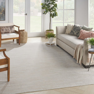 HomeRoots 12' X 15' Beige and Ivory Area Rug - Durable, Low-Pile Design for Indoor & Outdoor Spaces, Easy Care 522301