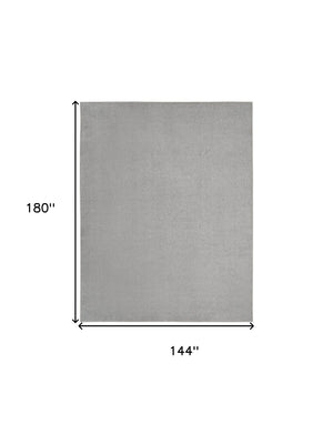 HomeRoots 12' X 15' Gray Indoor Outdoor Area Rug - Stylish, Durable & Easy-Care for Any Space - Versatile Design 522312