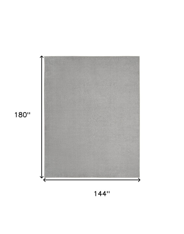 HomeRoots 12' X 15' Gray Indoor Outdoor Area Rug - Stylish, Durable & Easy-Care for Any Space - Versatile Design 522312