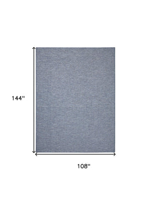 HomeRoots 9' X 12' Navy Blue Indoor Outdoor Area Rug - Versatile, Durable, and Stylish for Any Space! 522321