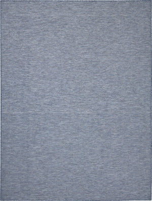 HomeRoots 9' X 12' Navy Blue Indoor Outdoor Area Rug - Versatile, Durable, and Stylish for Any Space! 522321
