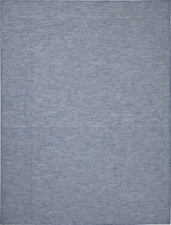 HomeRoots 9' X 12' Navy Blue Indoor Outdoor Area Rug - Versatile, Durable, and Stylish for Any Space! 522321