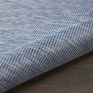 HomeRoots 10' Navy Blue Indoor Outdoor Area Rug - Durable, Elegant, Low Maintenance for Patios & Living Rooms 522322