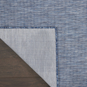 HomeRoots 10' Navy Blue Indoor Outdoor Area Rug - Durable, Elegant, Low Maintenance for Patios & Living Rooms 522322