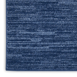 HomeRoots 5' X 8' Power Loomed Area Rug – Timeless Elegance for Any Room, Durable Design for Busy Households Navy Blue 522323