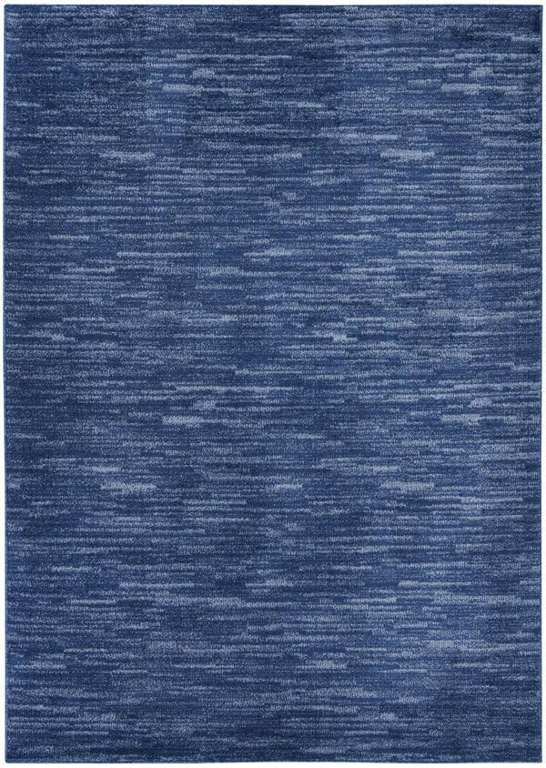 Homeroots 5' X 8' Navy Blue Power Loom Area Rug  Polypropylene 522323