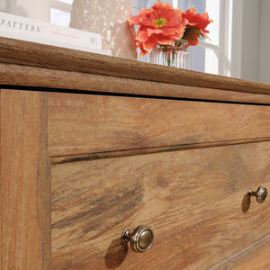 English Elm Lateral File Cabinet In Stylish Brown Finish - Durable, Compact Design For Efficient Document Storage B356P402720
