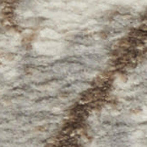 HomeRoots 8' Gray and Ivory Abstract Runner Rug - Durable Polyester, Stylish Design for Hallways & High-Traffic Areas 522353
