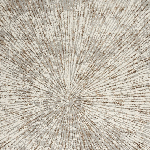 Homeroots 12' X 15' Gray Abstract Power Loom Area Rug  Polypropylene 522357