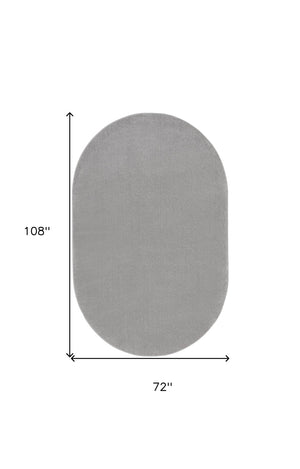 HomeRoots 6' X 9' Versatile Indoor Outdoor Area Rug for Stylish Living Spaces and Patios - Durable & Easy Care Gray 522361