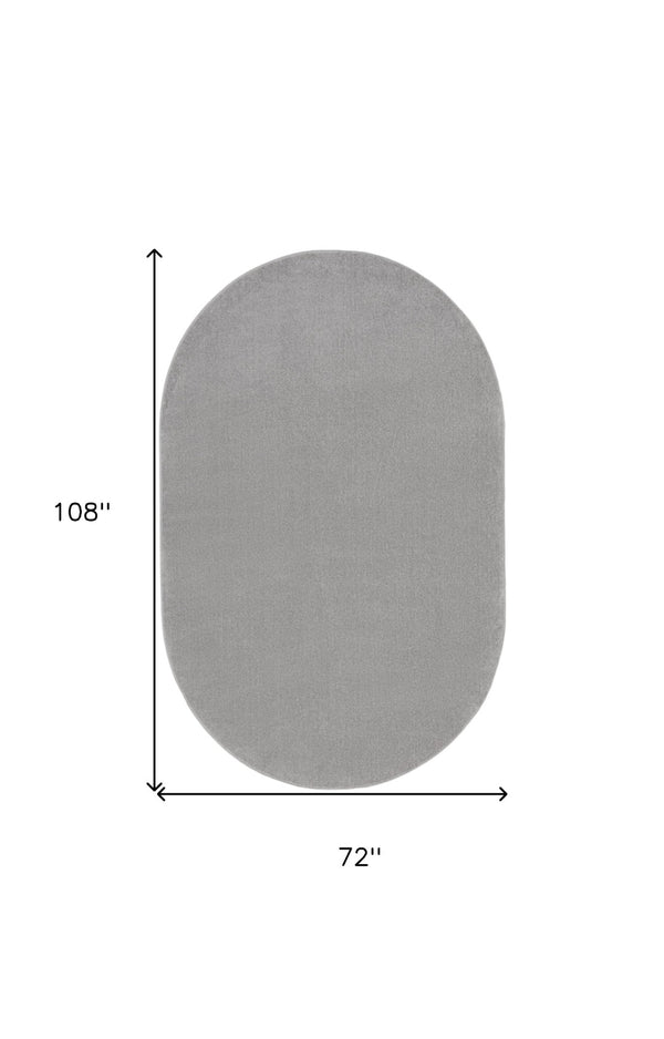 HomeRoots 6' X 9' Versatile Indoor Outdoor Area Rug for Stylish Living Spaces and Patios - Durable & Easy Care Gray 522361