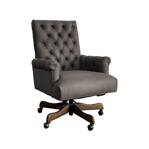 Olivia + Quinn Kensington Executive Leather Swivel Chair - Luxurious Comfort And Timeless Elegance For Your Office Anniston Fossil Leather,Foam,Wood 5223_Bla9501