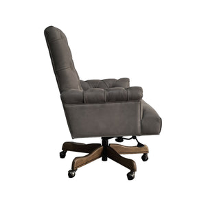 Olivia + Quinn Kensington Executive Leather Swivel Chair - Luxurious Comfort And Timeless Elegance For Your Office Anniston Fossil Leather,Foam,Wood 5223_Bla9501