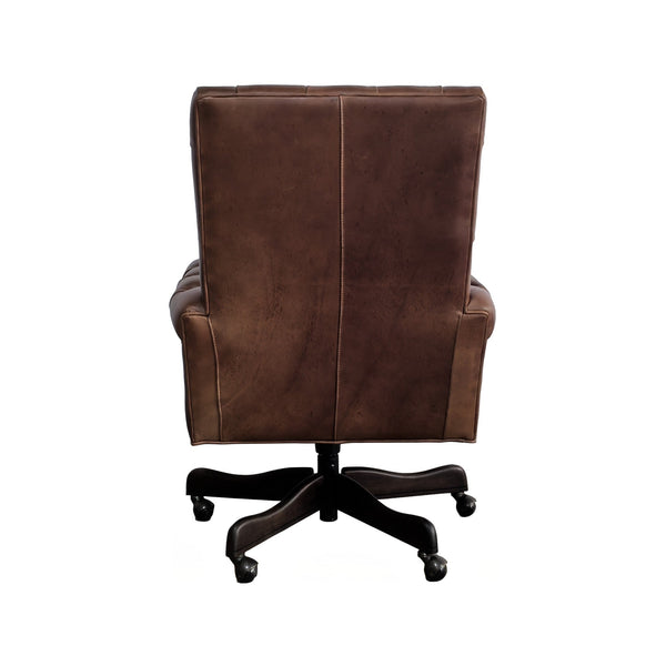 Olivia + Quinn Kensington Executive Leather Swivel Chair - Luxurious Comfort And Timeless Elegance For Your Office Wayfare Cola Leather,Foam,Wood 5223_Wyf1801