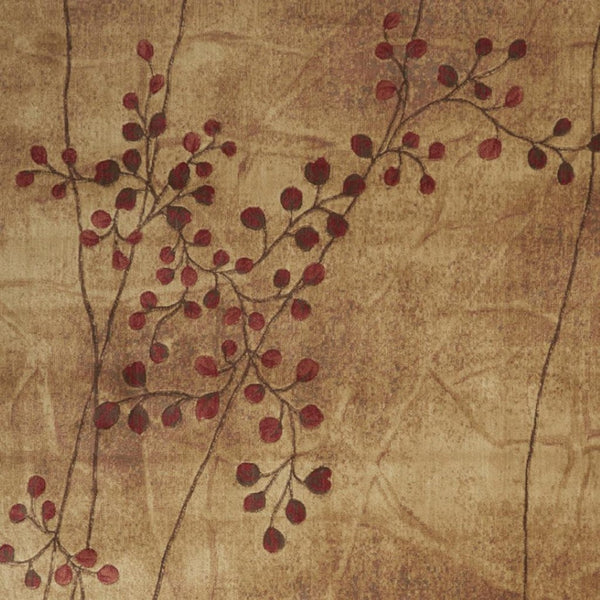 HomeRoots 10' Elegant Brown Floral Power Loom Area Rug - Timeless Charm for Living Room & Bedroom Decor 9' X 12' Rectangle 522402