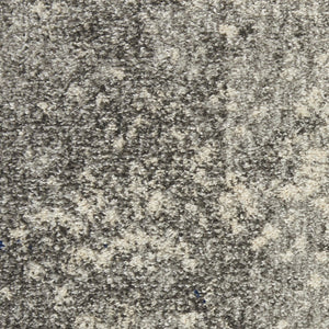 HomeRoots 9' X 12' Black Abstract Area Rug - Contemporary Power Loom Design for Cozy Modern Living Spaces Gray, Ivory 522403