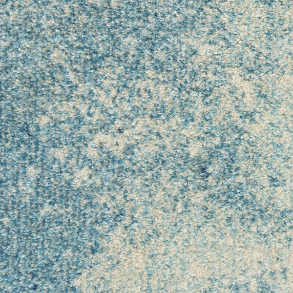 HomeRoots 9' X 12' Black Abstract Area Rug - Contemporary Power Loom Design for Cozy Modern Living Spaces Blue 522406
