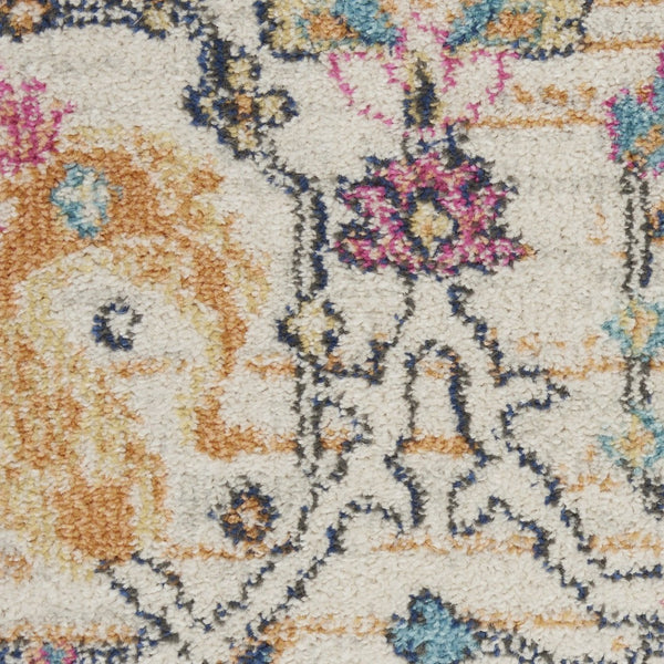 HomeRoots 9' Cream Floral Area Rug - Timeless Elegance and Cozy Comfort for Your Home Decor Needs 9' X 12' Rectangle 522411