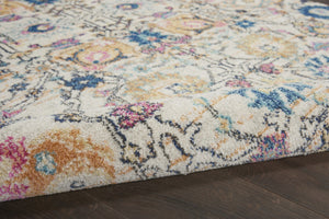 HomeRoots 9' Cream Floral Area Rug - Timeless Elegance and Cozy Comfort for Your Home Decor Needs 9' X 12' Rectangle 522411