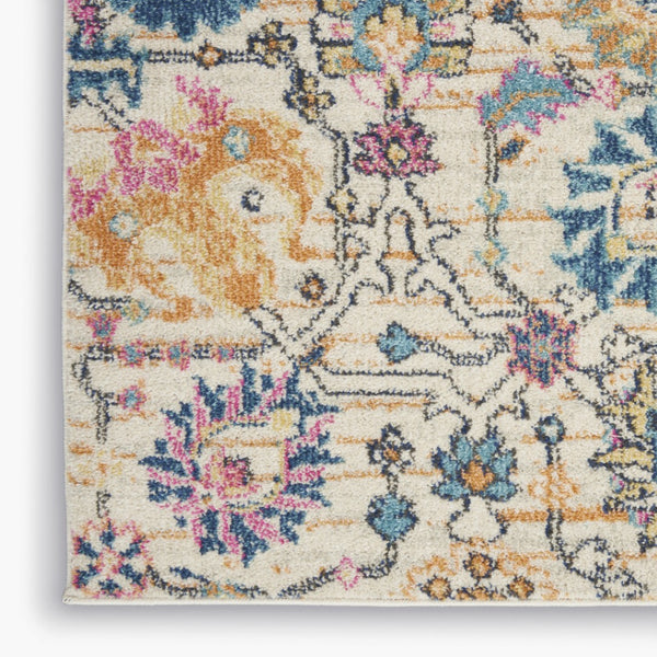 HomeRoots 9' Cream Floral Area Rug - Timeless Elegance and Cozy Comfort for Your Home Decor Needs 9' X 12' Rectangle 522411