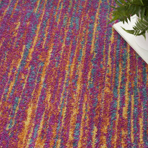 HomeRoots 9' X 12' Fuchsia Abstract Area Rug – Modern Design, Durable, Easy Maintenance for Stylish Spaces 522412