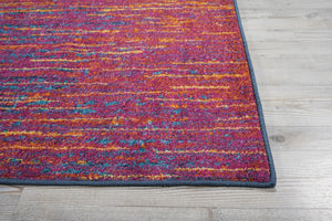 HomeRoots 9' X 12' Fuchsia Abstract Area Rug – Modern Design, Durable, Easy Maintenance for Stylish Spaces 522412