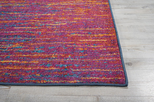 HomeRoots 9' X 12' Fuchsia Abstract Area Rug – Modern Design, Durable, Easy Maintenance for Stylish Spaces 522412