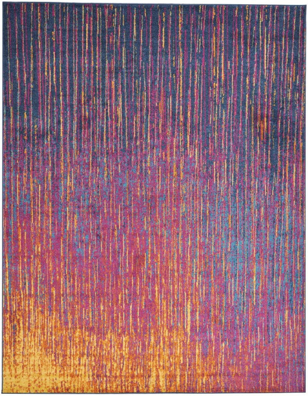 HomeRoots 9' X 12' Fuchsia Abstract Area Rug – Modern Design, Durable, Easy Maintenance for Stylish Spaces 522412