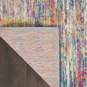 Homeroots 9' X 12' Ivory Abstract Power Loom Area Rug  Polypropylene 522417