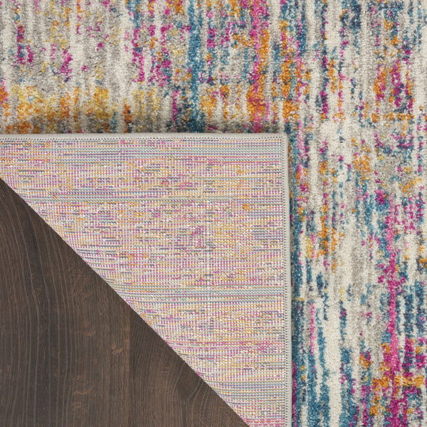 Homeroots 9' X 12' Ivory Abstract Power Loom Area Rug  Polypropylene 522417