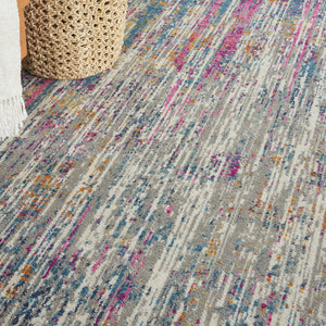 Homeroots 9' X 12' Ivory Abstract Power Loom Area Rug  Polypropylene 522417