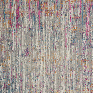 Homeroots 9' X 12' Ivory Abstract Power Loom Area Rug  Polypropylene 522417