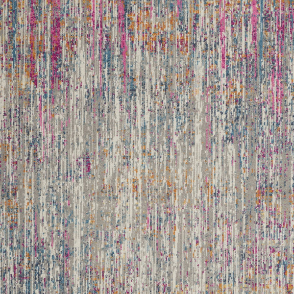 Homeroots 9' X 12' Ivory Abstract Power Loom Area Rug  Polypropylene 522417