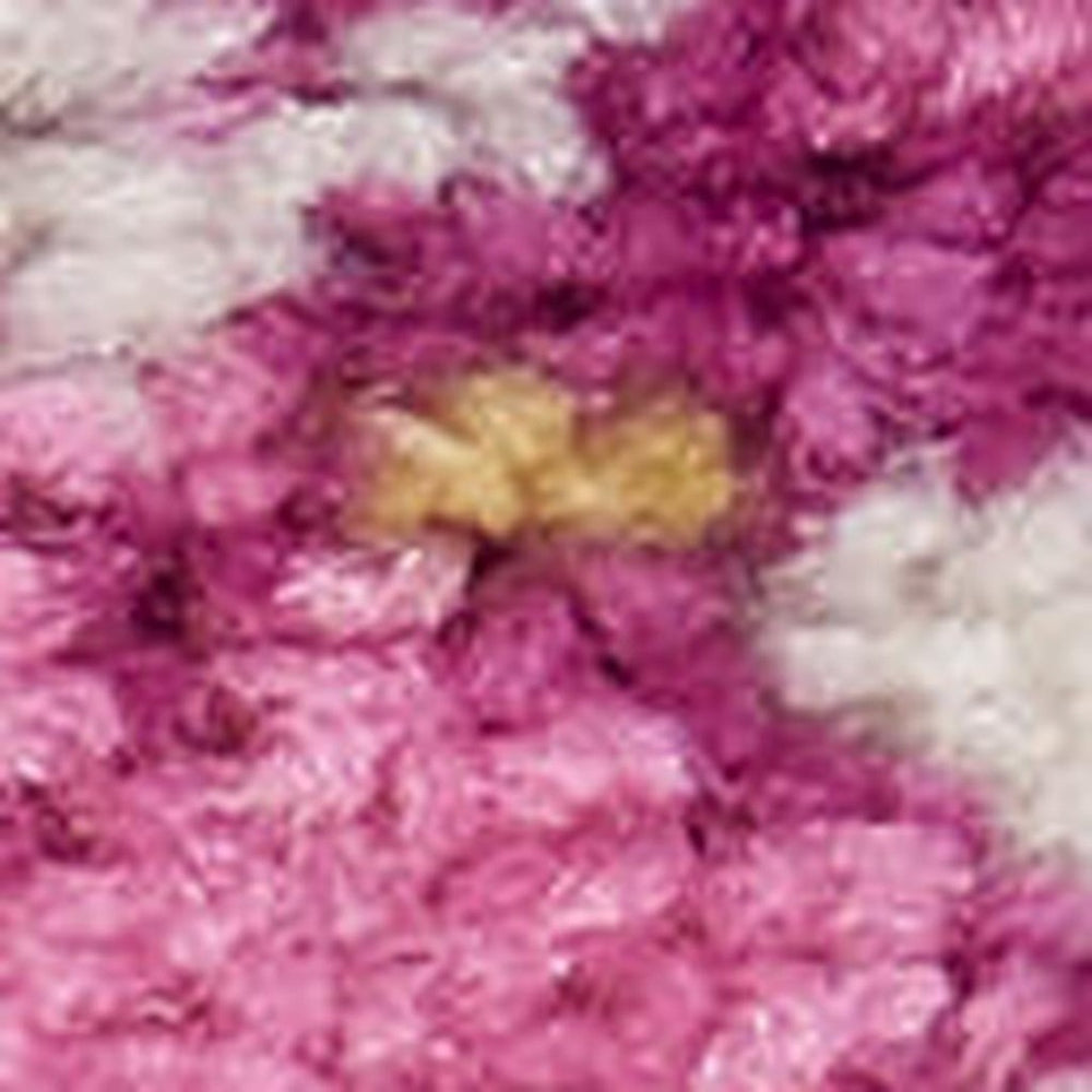 HomeRoots 9' Pink Floral Power Loom Area Rug - Durable, Soft, and Stylish for Living Rooms, Bedrooms, and More 9' X 12' Rectangle 522423