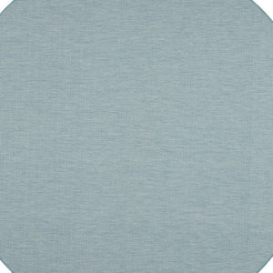 HomeRoots 8' Aqua Power Loom Area Rug - Modern Flatweave Design Ideal for Indoor and Outdoor Spaces 8' Round Round 522437