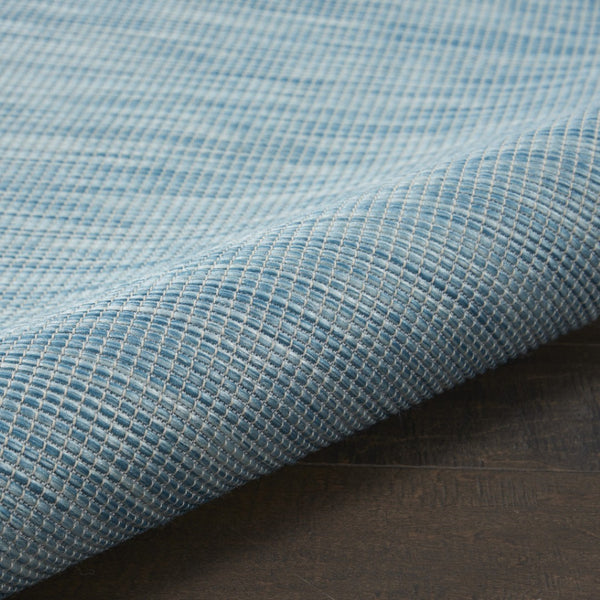 HomeRoots 6' X 9' Aqua Indoor Outdoor Area Rug - Stylish, Durable, Easy-Clean Rug for Home & Patio Decor 522439